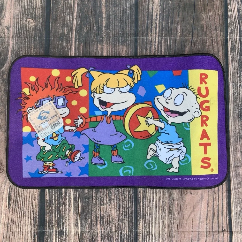 1998 Rugrats Bath Rug Mat Viacom 90's 18x30